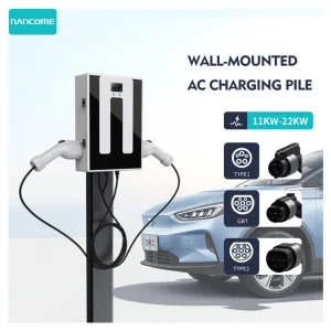 Nancome Commercial 44kw Dual Gun Pedestal EV Car Charging Stations with Ocpp