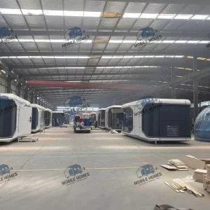 Spacious Modular Prefabricated Space Capsule House for Rural Tourism Spots