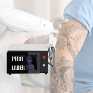 آلة إزالة الوشم بالليزر بيكوليزر المحمولة بنظام Q Switch ND YAG مع تبييض البشرة وإزالة الصبغات بالليزر بيكوسكند