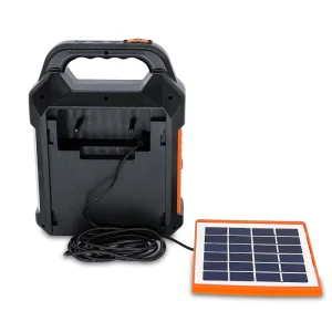 Yaye 2025 Precio de fábrica de venta caliente 100W Sistema de energía portátil recargable de emergencia solar ABS para el hogar con radio FM/música TF Speaker/USB/500PCS Stock