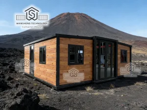 Waterproof Prefabricated 40FT 20FT Folding Portable Home Two Bedroom Prefab Outdoor Expandable Container House