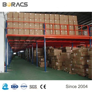 High Density Warehouse Mezzanine System for Vertical Storage Maximization