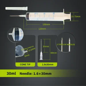 CE Approved 30ml Disposable Syringe with Needle for Medication Use