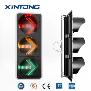 Xintong 300mm 400mm Warning Three Color Full Ball Intelligent LED Solar Power Traffic Signal Light System Countdown