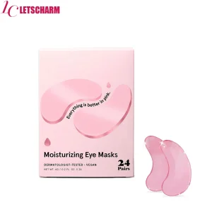 Ls012 Private Label Pink Hydrogel Eye Mask - OEM Anti-Wrinkle Moisturizing Patches