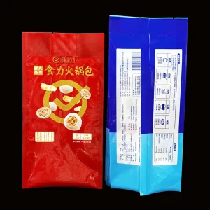 China Middle Sealing Pouch for Frozen Food - China Suppliers and Factory - 295mm*130mm+40mm, PET+PE, 75µm Thickness Manufacturer, Manufacturers