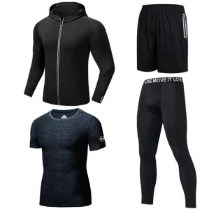 Personalizar os homens de esportes da Academia de treinamento de futebol a aplicar executando Sports Suit Desgaste de ginásio