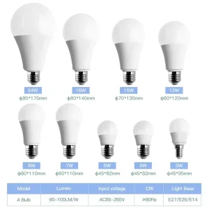 Energy Saving Lamp Wholesale Light 5W 7W 9W 15W E27 SMD Rechargeable Emergency Smart LED Bulb