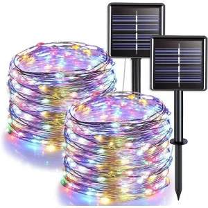 RGB Christmas Waterproof Copper Wire Outdoor Solar String Light