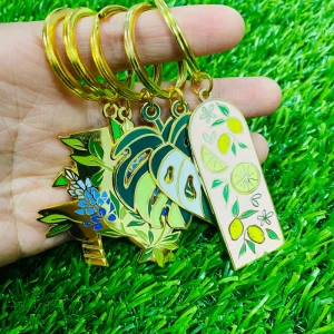 Promotional Event Metal Keychain Personalized Pattern Key Ring for Conference Gift Activity Souvenir Giveaway Bag Pendant Decoration Accessory