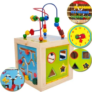 Montessori Wooden Math Educational Calculate Toys Construction Toys
