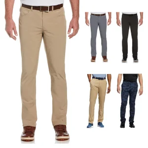 Wholesale Cotton Chino Pants Men High Quality Brand Slim Fit Sport Streetwear Solid Color Golf Pant Trousers With Side Pockets