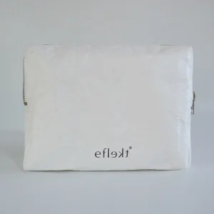 Customized logo Sustainable Eco Dupont Paper Travel Makeup Pouch Washable Tyvek Zipper Cosmetic Bags