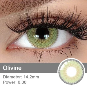 Olivine Green Eye Lenses