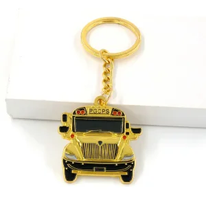 Wholesale Customized Manufacture 3D Embossed Shape Metal Keychain