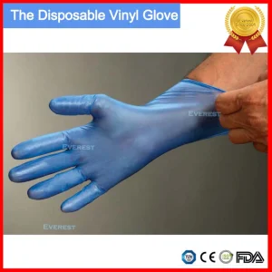 Clear Powdered Free Disposable Medical Vinyl Gloves