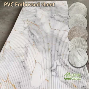 Wholesale Lattice Texture PVC Rock Pattern Sheet