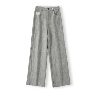 Women's Linen-Cotton High-Waist