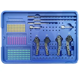 Veterinary Orthopedic Instruments Trauma Kit S M L Type Tplo Bone Locking Screw &amp; Plate Instrument Set for Animal Surgery