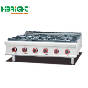 Commercial Counter Top Four Burner Cooking Range