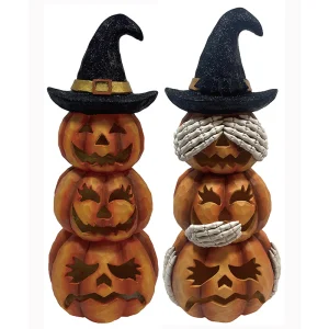 Best Resin Arts & Craft Halloween Pumpkin Jack-o’-Lantern Tiers