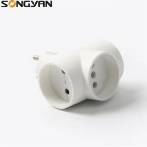 Adaptadores de tomada de potência em forma de T padrão europeu