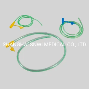 Tubo de alimentación enteral desechable de PVC para bebés neonatales e infantiles con línea de rayos X