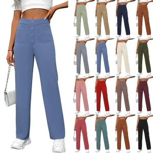 Vintage High Waist Wide Leg Pants