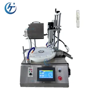 1 Head Glass Bottle Spirit Gravity Overflow Liquid Level Filling Capping Machine