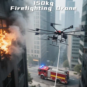 150kg Big Payload Fire Extinguisher Fire Fighting Drone Livraison Equipment for Forest Factory Firefighting with Heavy Lifting Fire Extinguisher