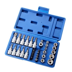 E-Type 34-Piece Auto Repair Tool Socket Wrench Set