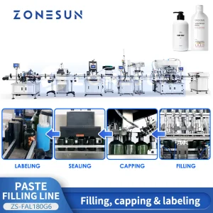 Automatic Servo Paste Filling Capping Labeling Machine