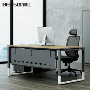 Modern Office Furniture Ergonomic CEO Executive/Workstation Table Electrostatic Powder Coating