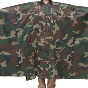 Multifunctional Ripstop Anti-Wrinkle PVC Waterproof Awning Raincoat Poncho Rain Cape