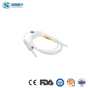 Conjunto de infusión Sunton Top Winged de China, conjunto de infusión estéril de fábrica médica, libre de DEHP, de un solo uso, partes de bureta del conjunto de infusión intravenosa pediátrica, conjunto de administración con filtro