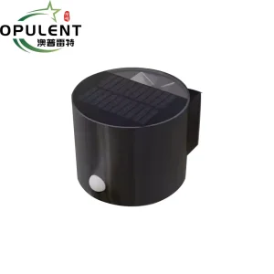 Luz solar exterior LED opulenta a prueba de agua con sensor para escalones, escaleras, cercas, puertas de villas, luces solares de pared para exteriores nocturnas