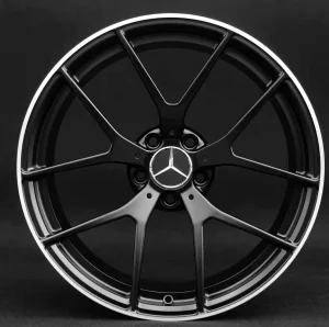 16"-24" Monoblock Chroming (polished) Forged Aluminum Wheel Hub.