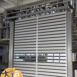 Industrial Automatic Roller Shutter Thermal Insulated Aluminum Alloy High-Speed Hard Spiral Door for Automobile Shop Factory