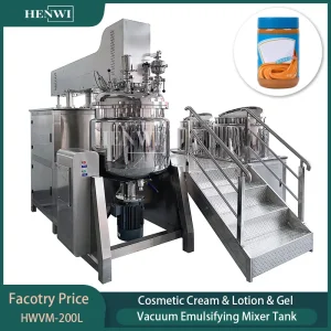 Máquina homogeneizadora de mezclador de alta cizalla emulsificador al vacío para ingredientes de pasta de crema cosmética de pasta de dientes