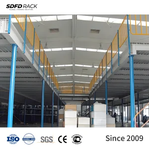 Heavy Duty Steel Mezzanine Floor Solution for Increasing Warehouse Storage Capacity