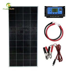 200 Kit de inicio de panel solar de 12 voltios módulo PV monocristalino para barco, caravana, autocaravana y otras aplicaciones fuera de la red