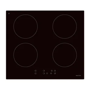 60cm Black Glass Built-in Induction Hob 4 Cooking Zones 9 Power Levels Touch Control Cooker Induction Hob