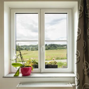 Factory UPVC Double Glazed French Design Vinyl Glass Casement Window