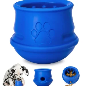 Enrichment Dog Puzzle Feeder Swinging Dishwasher Safe Interactive Toy Indestructible Slow Feeder for Aggressive Chewers