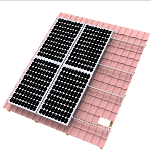 Pitched Tile Roof Solar Module Mounting