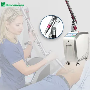 Professional Medical Skin Treatment Laser Machine ND Yag Tattoo Removal Picosecond Laser Beauty Machine with 532nm Wavelengths