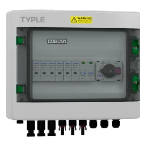 TPX7-P 3in 1out DC 1000V Solar PV Combiner Box with SPD Fuse ISO IP65 Waterproof DC Protection Box for Solar Energy Systems