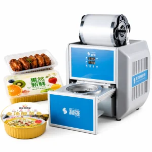 Fully Automatic Electric Induction Sealing Machine for Button Type Takeaway Box Packaging 220V 1 Year Warranty Easy to Operate