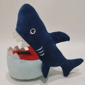 Plush Shark Piggy Bank Toy