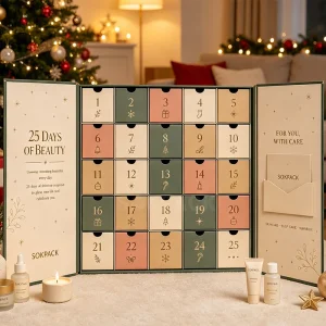 Calendário de Contagem Regressiva de Beleza Personalizado 25 Dias